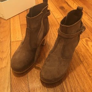 Swedish Hasbeen Heeled Jodhpur Boots - Tan